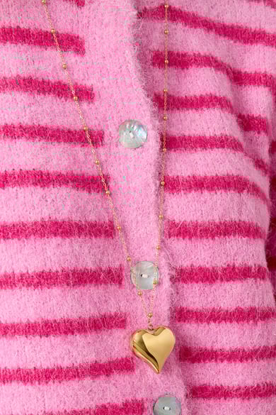 Stainless Steel Long Necklaces Heart Casual Daily Simple Series Women's jewelry h5 Picture3